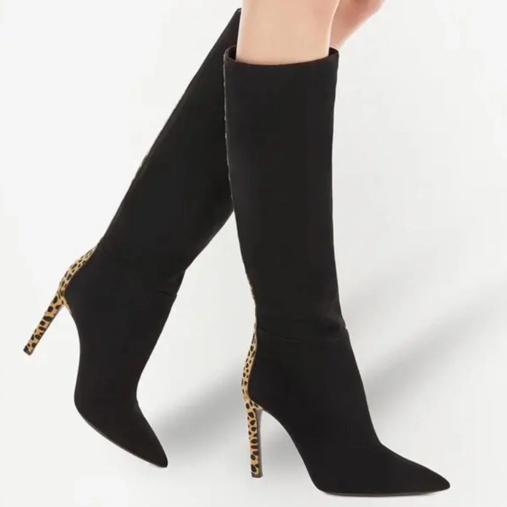 Giuseppe Zanotti Amal Feline Pointed-Toe Boots - Picture 1 of 5
